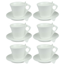 Coffret de 6 tasses et sous...