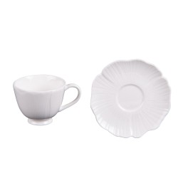 Tasse à café avec sous tasse Ginkgo 10 cl (lot de 6)