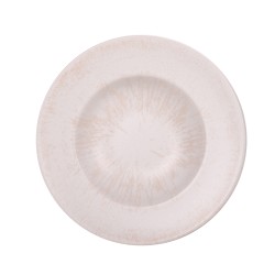 Assiette à pates Onyx 27 cm crème (lot de 6)