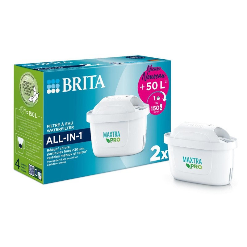 Pack de 2 cartouches pour carafes filtrantes Brita Maxtra Pro