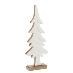 Set de 2 sapins en bois blanc