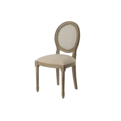 Chaise médaillon taupe 