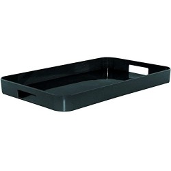 Plateau rectangulaire M noir 