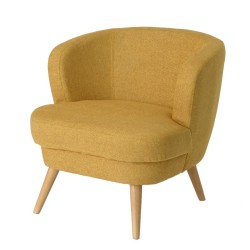 Fauteuil moutarde Dagmard 