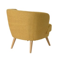 Fauteuil moutarde Dagmard 