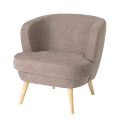 Fauteuil Dagmard taupe 