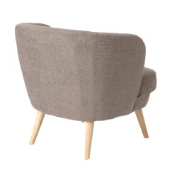 Fauteuil Dagmard taupe 