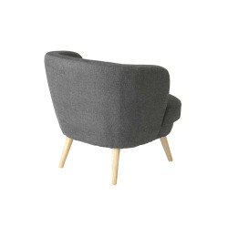 Fauteuil Dagmard gris foncé