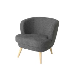 Fauteuil Dagmard gris foncé