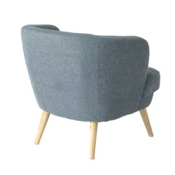 Fauteuil bleu Dagmard