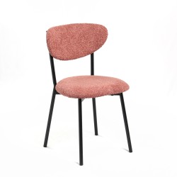 Chaise bouclette rose