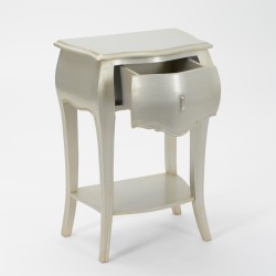Chevet 1 tiroir silver Murano 