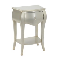 Chevet 1 tiroir silver Murano 
