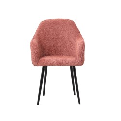 Fauteuil Bouclette rose