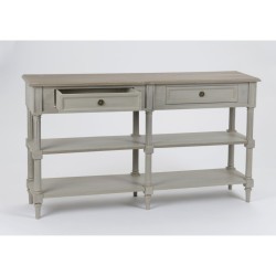 Console drapier Édouard 140x35 bois de Mindi