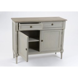 Buffet étroit 2 tiroirs Edouard 100x35 cm en Bois 