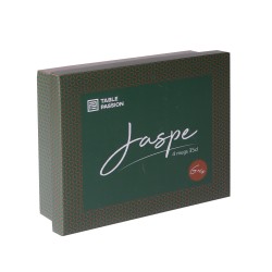 Coffret de 4 mugs Jaspe 35 cl vert