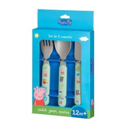 Set de 3 couverts Peppa pig