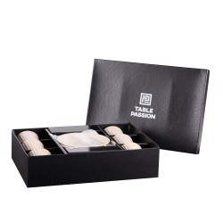 Coffret de 6 tasses à café avec sous tasses Liv