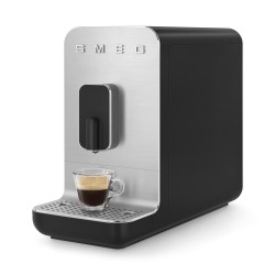 Machine à café automatique avec broyeur intégré Années 50 noir mat