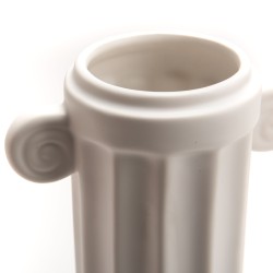 Vase colonne blanc 31 cm