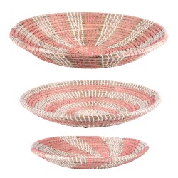 Set de 3 coupes en jonc rose