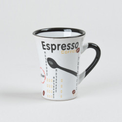Tasse à café Color 8 cl décors assortis (lot de 6)