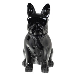 Bulldog cravate Loft noir 80 cm