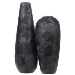 Vase ginko noir 95 cm 