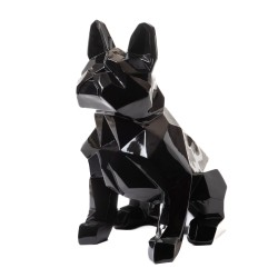 Bulldog en origami noir  75 cm