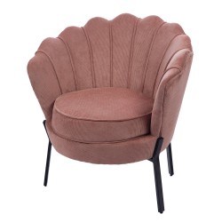 Fauteuil rose Madeline