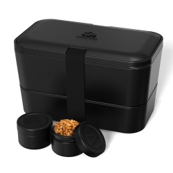 Boîte Bento 1,5 l noir onyx