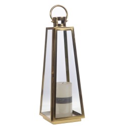 Lanterne conique dorée 50 cm 