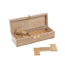 Boîte de Dominos en bois clair