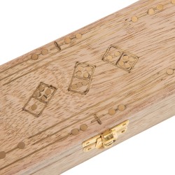 Boîte de Dominos en bois clair