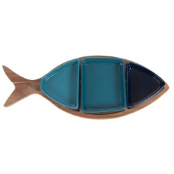 Plat apéro poisson bleu