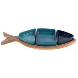 Plat apéro poisson bleu