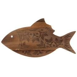 Planche Poisson Keola en bois 