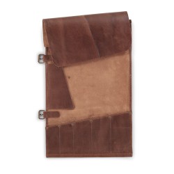 Etui couteaux Buffalo 5 poches cognac
