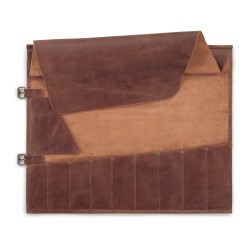 Etui couteaux Buffalo 9 poches cognac