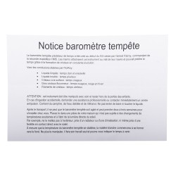 Baromètre tempête 24 cm