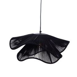 Suspension en coton noir 50 cm
