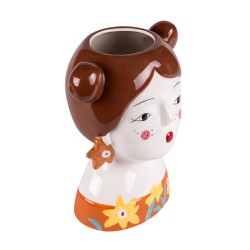 Vase poupée russe châtain 23 cm