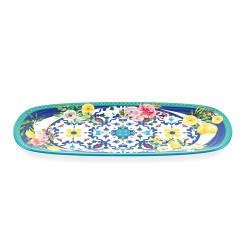 Plateau rectangulaire Flower&Lemon 39,5x16,5x2,5 cm
