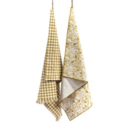 Lot de 2 torchons Olivia