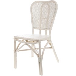 Chaise de bistrot blanche...