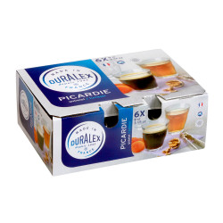 Boîte de 6 gobelets Picardie 9 cl