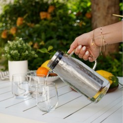 Carafe filtrante en verre 1,2 L