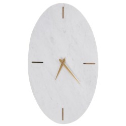 Horloge ovale Marbre blanc...