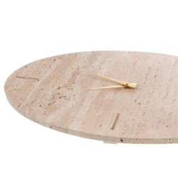 Horloge ovale Marbre sable 52 cm